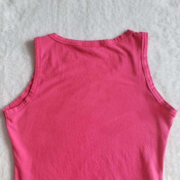 SHEIN Women's Sleeveless Basic Scoop Neck Fuchsia Mini Shirt Dress SZ M - Picture 8 of 14